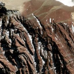 Satellite imagery of Cerro Piuquenes, AR