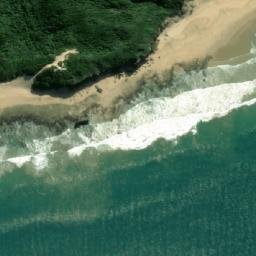 Satellite imagery of Ship Rock, ZA