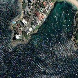 Satellite imagery of Little Manly Point, AU