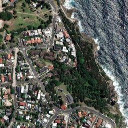 Satellite imagery of Gap Bluff, AU