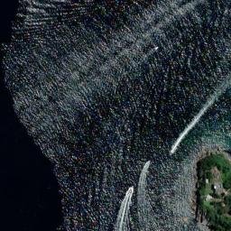 Satellite imagery of Bottle and Glass Point, AU