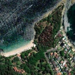 Satellite imagery of Bottle and Glass Point, AU