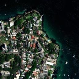 Satellite imagery of Darling Point, AU