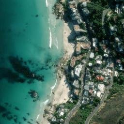 Satellite imagery of Bachelors Cove, ZA