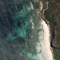 Satellite imagery of Cow Rock, AU