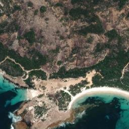 Satellite imagery of Mount Belches, AU