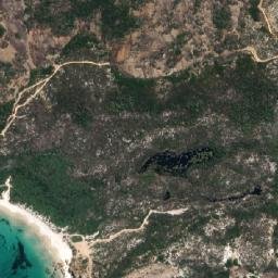 Satellite imagery of Mount Belches, AU
