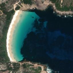 Satellite imagery of Mount Belches, AU