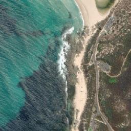 Satellite imagery of Surfers Point, AU