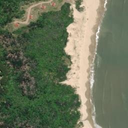 Satellite imagery of Punta de la Moza, UY