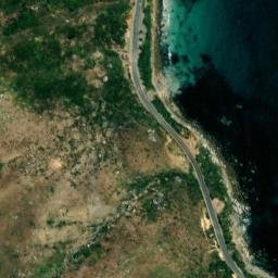 Satellite imagery of Spaniard Rock, ZA