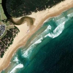 Satellite imagery of Sandspit Point, AU
