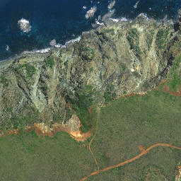 Satellite imagery of Hikurua / de Surville Cliffs, NZ