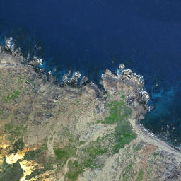 Satellite imagery of Hikurua / de Surville Cliffs, NZ