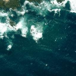 Satellite imagery of Cape Barracouta, ZA