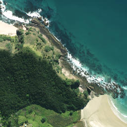 Satellite imagery of Tohureo Point, NZ