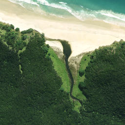 Satellite imagery of Tohureo Point, NZ