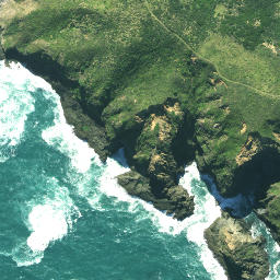 Satellite imagery of Maungatiketike Point, NZ