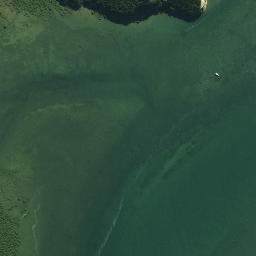 Satellite imagery of Flat Point, NZ