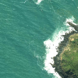 Satellite imagery of Tehepouto Point, NZ