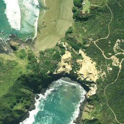 Satellite imagery of Tehepouto Point, NZ