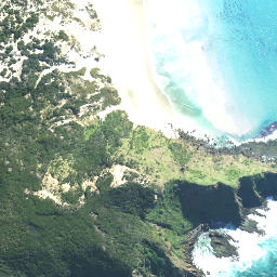 Satellite imagery of Coal Point, NZ