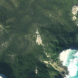 Satellite imagery of Ohao Point (Coal Point), NZ