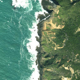 Satellite imagery of Tehepouto Point, NZ