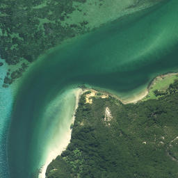 Satellite imagery of Parengarenga Pa, NZ