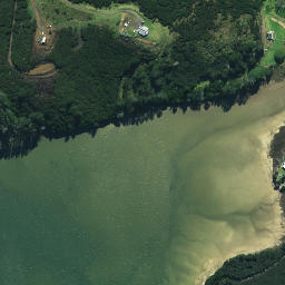 Satellite imagery of Ngaharoa Point, NZ