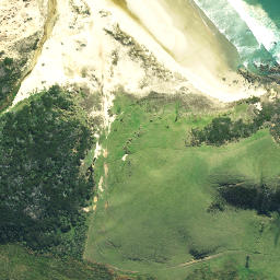Satellite imagery of Perforated Point, NZ