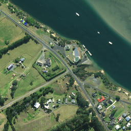 Satellite imagery of Monkey Point, NZ