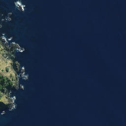 Satellite imagery of Matanohinohi Point, NZ