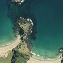 Satellite imagery of Otokia Point, NZ
