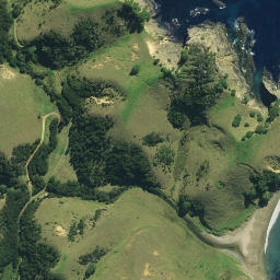 Satellite imagery of Pa Point, NZ