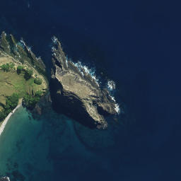 Satellite imagery of Pa Point, NZ