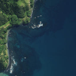 Satellite imagery of Okiore Pa, NZ