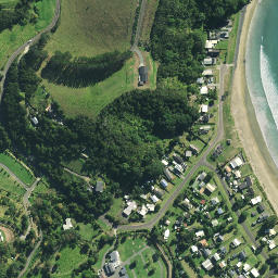 Satellite imagery of Huia Rock, NZ