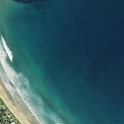 Satellite imagery of Huia Rock, NZ