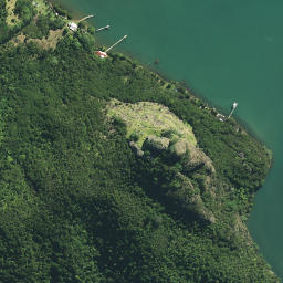 Satellite imagery of Kairara Rock (Dukes Nose), NZ