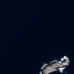 Satellite imagery of Cow and Calf Rocks, AU
