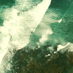 Satellite imagery of Reef Point, NZ