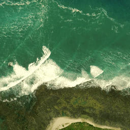 Satellite imagery of Reef Point, NZ