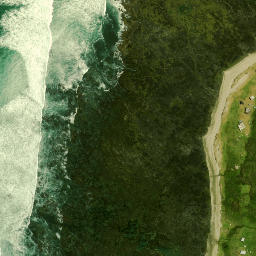 Satellite imagery of Reef Point, NZ