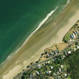 Satellite imagery of Puketutu Pa, NZ
