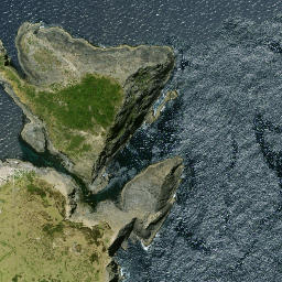Satellite imagery of Cape Brett, NZ