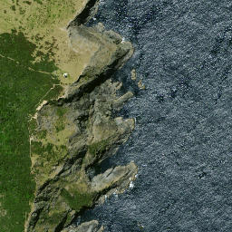 Satellite imagery of Cape Brett, NZ