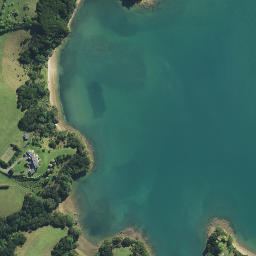 Satellite imagery of Tikorangi Pa, NZ