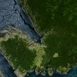 Satellite imagery of Kariparipa Point, NZ