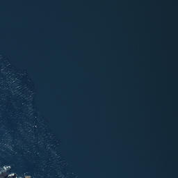 Satellite imagery of Black Rocks, NZ